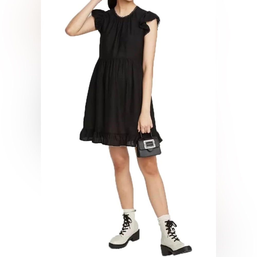 Wild Fable | Flutter Sleeve Trapeze Dress